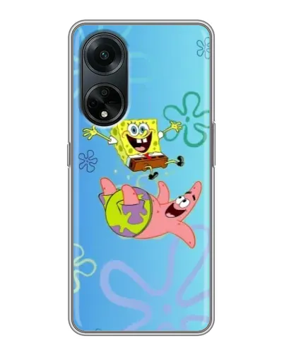 Чохол для OPPO A98 з картинкою «Спанч Боб та Патрік»