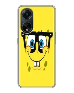Чехол для OPPO A98 с картинкой «Минималистичный Спанч Боб» Чехол для OPPO A98 с картинкой «Минималистичный Спанч Боб»