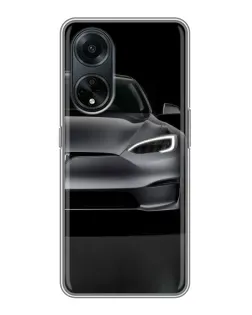 Чохол для OPPO A98 з картинкою «Tesla Model S Look»