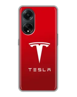 Чохол для OPPO A98 з картинкою «Tesla Red Classic»