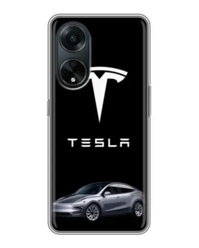 Чохол для OPPO A98 з картинкою «Tesla Model Y»