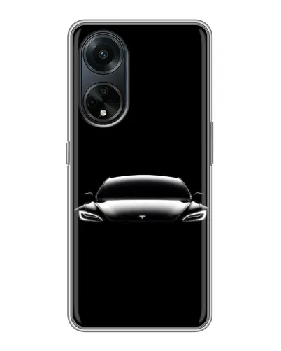 Чохол для OPPO A98 з картинкою «Фари Tesla Night»