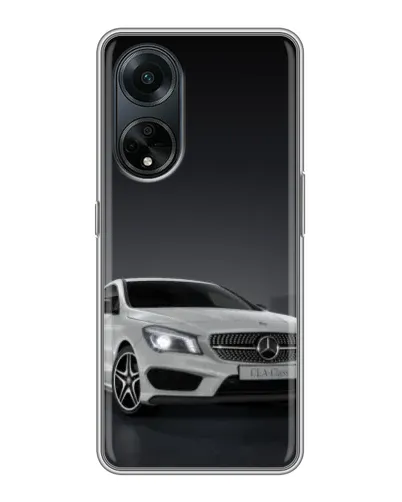 Чохол для OPPO A98 з картинкою «Mercedes AMG GT Silver»