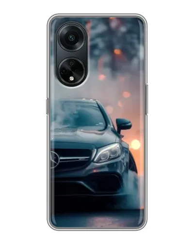 Чохол для OPPO A98 з картинкою «Mercedes — нічне місто»