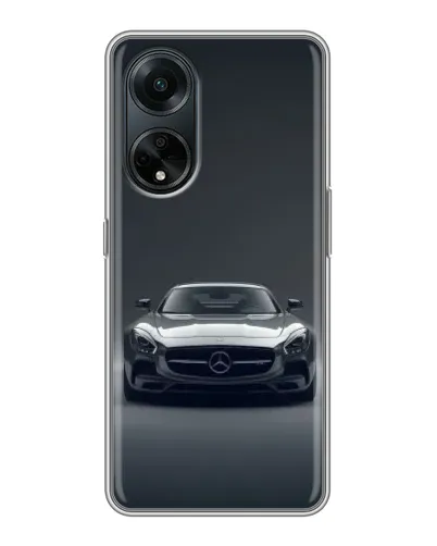 Чохол для OPPO A98 з картинкою «Mercedes на чорному»