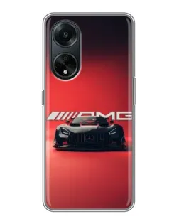 Чохол для OPPO A98 з картинкою «Mercedes AMG — червона лінія»