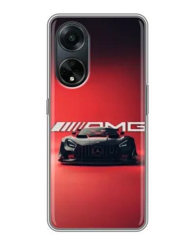 Чохол для OPPO A98 з картинкою «Mercedes AMG — червона лінія»