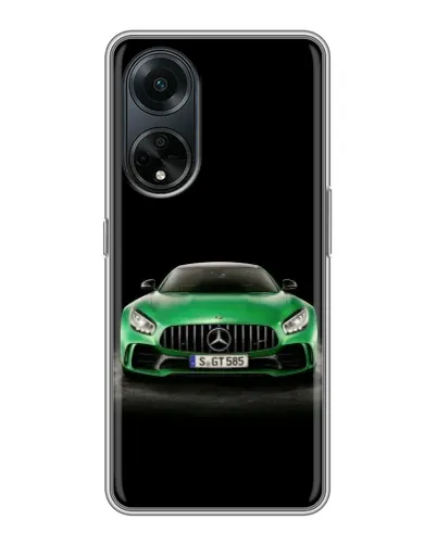 Чохол для OPPO A98 з картинкою «Mercedes — неоновий лого»