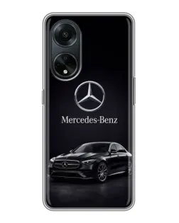 Чохол для OPPO A98 з картинкою «Mercedes — решітка радіатора»