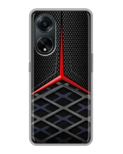 Чохол для OPPO A98 з картинкою «Mercedes Carbon Grid»