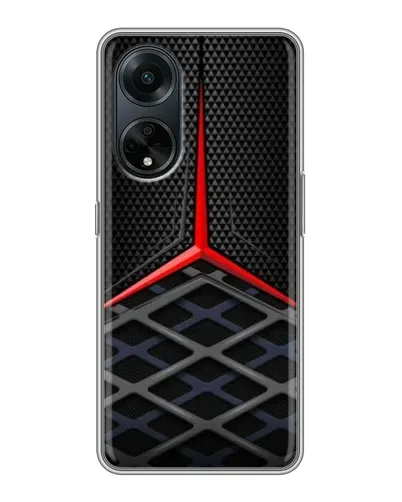 Чохол для OPPO A98 з картинкою «Mercedes Carbon Grid»