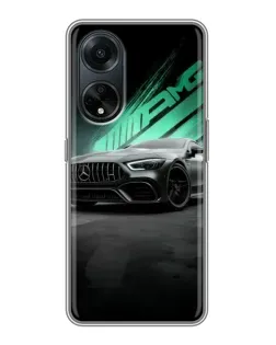 Чохол для OPPO A98 з картинкою «Темний Mercedes AMG»