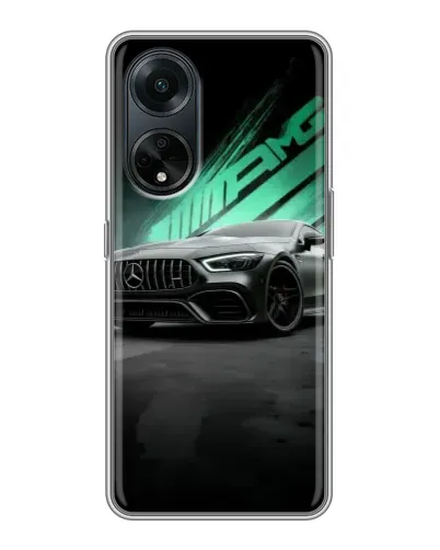 Чохол для OPPO A98 з картинкою «Темний Mercedes AMG»
