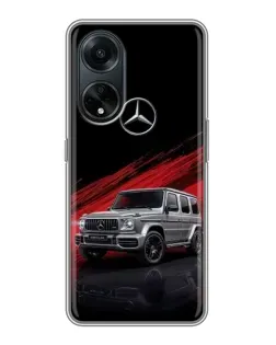 Чохол для OPPO A98 з картинкою «Mercedes G-Class червоний»