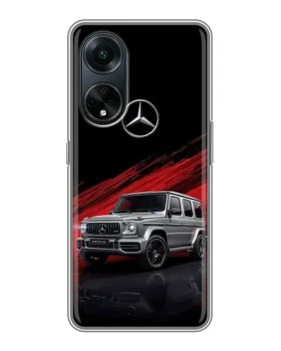 Чохол для OPPO A98 з картинкою «Mercedes G-Class червоний»