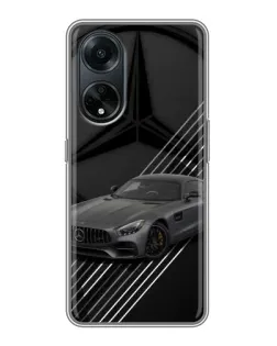 Чохол для OPPO A98 з картинкою «Mercedes AMG — графіка»