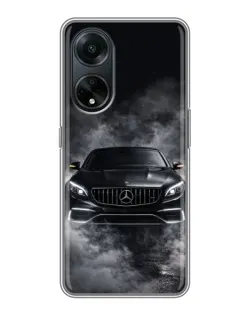 Чохол для OPPO A98 з картинкою «Mercedes у диму»