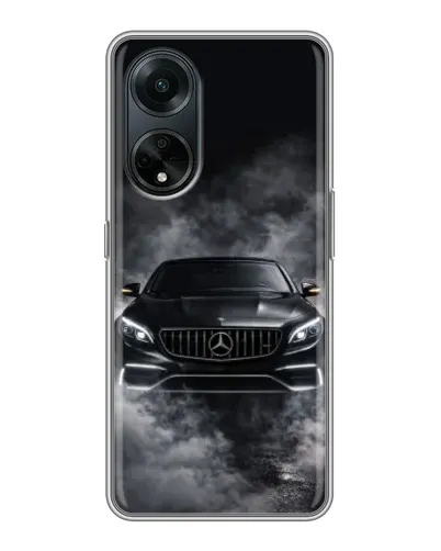 Чохол для OPPO A98 з картинкою «Mercedes у диму»