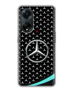 Чохол для OPPO A98 з картинкою «Mercedes — бірюзовий акцент»