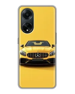 Чохол для OPPO A98 з картинкою «Жовтий Mercedes GT»
