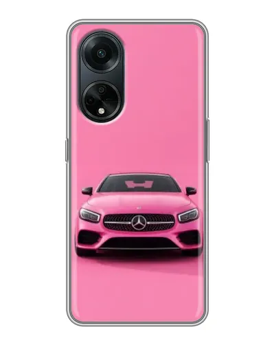 Чехол для OPPO A98 с картинкой «Розовый Mercedes AMG» Чехол для OPPO A98 с картинкой «Розовый Mercedes AMG»