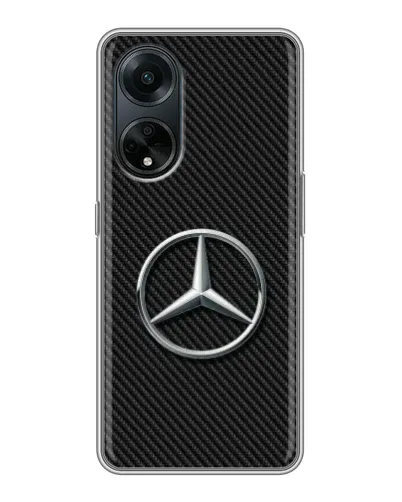 Чехол для OPPO A98 с картинкой «Карбоновый Mercedes стиль» Чехол для OPPO A98 с картинкой «Карбоновый Mercedes стиль»