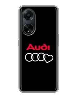 Чохол для OPPO A98 з картинкою «Логотип Audi Heart»