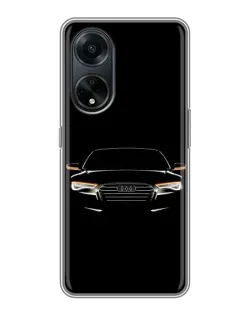 Чохол для OPPO A98 з картинкою «Audi — нічний контур»