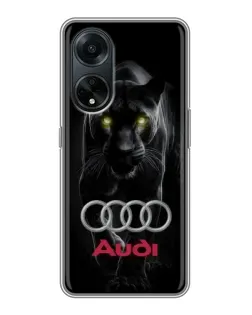 Чохол для OPPO A98 з картинкою «Пантера та Audi»