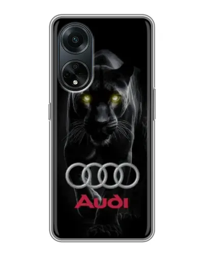 Чохол для OPPO A98 з картинкою «Пантера та Audi»