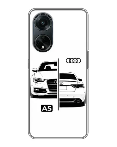 Чохол для OPPO A98 з картинкою «Audi — контрастний дизайн»