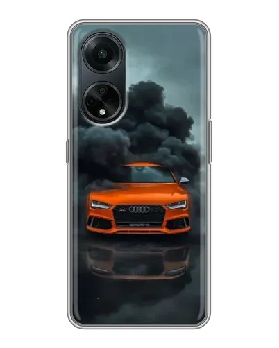Чохол для OPPO A98 з картинкою «Audi у хмарах диму»