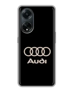 Чохол для OPPO A98 з картинкою «Audi — золотий логотип»