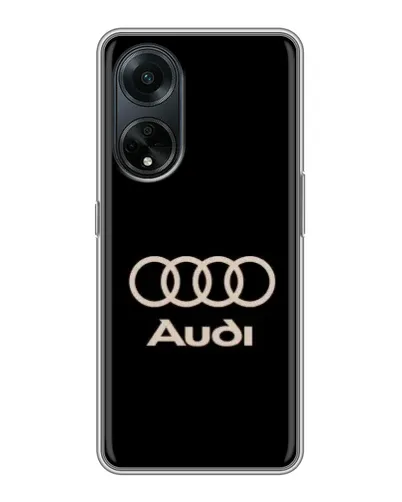 Чохол для OPPO A98 з картинкою «Audi — золотий логотип»
