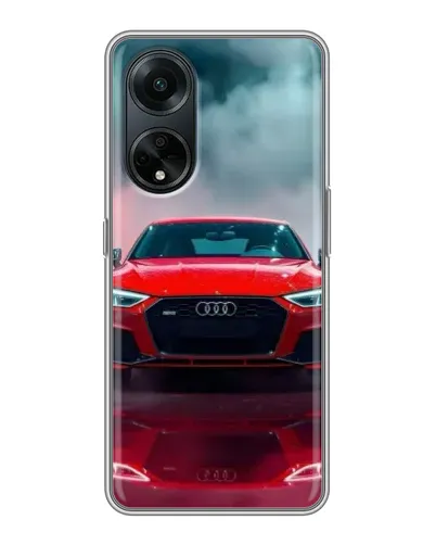 Чохол для OPPO A98 з картинкою «Audi RS — червоний стиль»