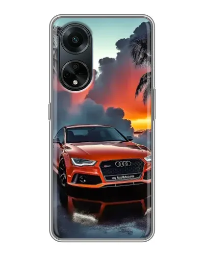 Чохол для OPPO A98 з картинкою «Audi — захід сонця»