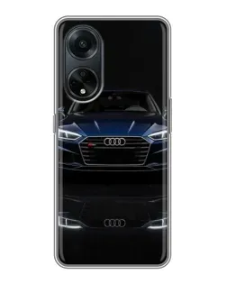Чохол для OPPO A98 з картинкою «Audi — нічне відображення»