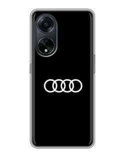 Чохол для OPPO A98 з картинкою «Audi White Logo»