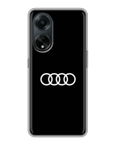 Чохол для OPPO A98 з картинкою «Audi White Logo»