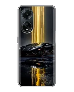 Чохол для OPPO A98 з картинкою «Нічний Lamborghini драйв»