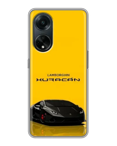 Чохол для OPPO A98 з картинкою «Lamborghini Huracan чорний»