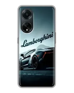 Чохол для OPPO A98 з картинкою «Класичний Lamborghini надпис»
