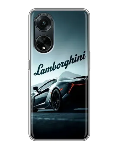 Чохол для OPPO A98 з картинкою «Класичний Lamborghini надпис»