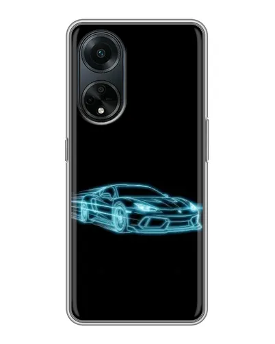 Чохол для OPPO A98 з картинкою «Неоновий контур Lamborghini» Чохол для OPPO A98 з картинкою «Неоновий контур Lamborghini»