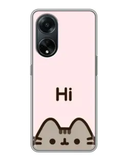 Чохол для OPPO A98 з картинкою «Пушин каже Hi»