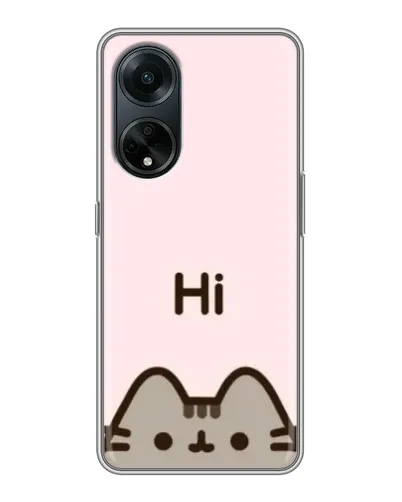 Чохол для OPPO A98 з картинкою «Пушин каже Hi»