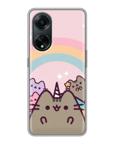 Чохол для OPPO A98 з картинкою «Єдиноріг Pusheen»