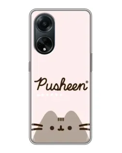 Чохол для OPPO A98 з картинкою «Pusheen логотип»