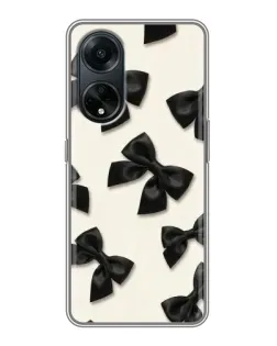 Чохол для OPPO A98 з картинкою «Чорні бантики»