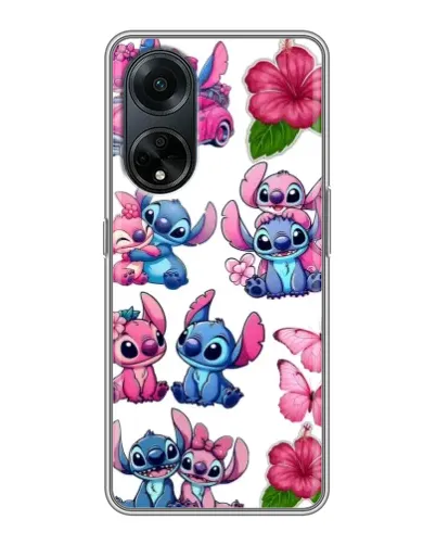 Чохол для OPPO A98 з картинкою «Стікери Stitch та Angel» Чохол для OPPO A98 з картинкою «Стікери Stitch та Angel»